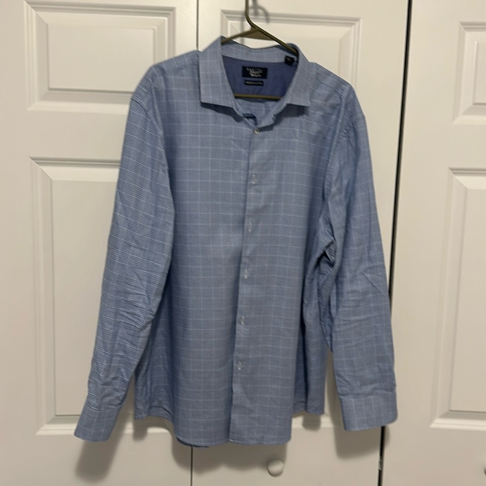 Penguin By Munsingwear Blue 17.5 34/35 Dress Shirt